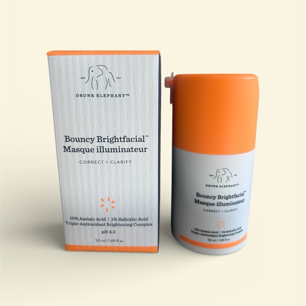 Drunk Elephant Bouncy Brightfacial Masque 1.69 fl.oz./50 ml. NIB Full Sz